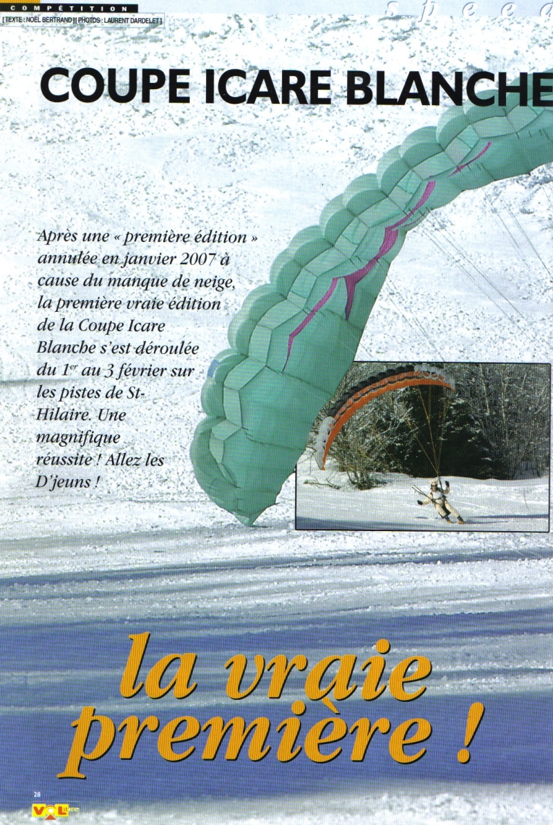 Vol libre - coupe icare blanche 2008